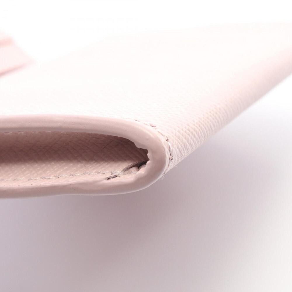 Prada Saffiano Triangle Business Card Case, Leather, Women's, Pink - Picture 8 of 8